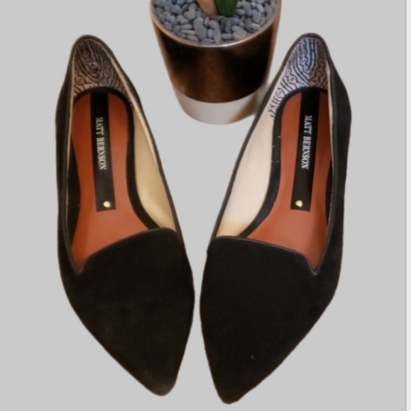 Matt Bernson Shoes - Matt Bernson D'Orsay suede leather flats